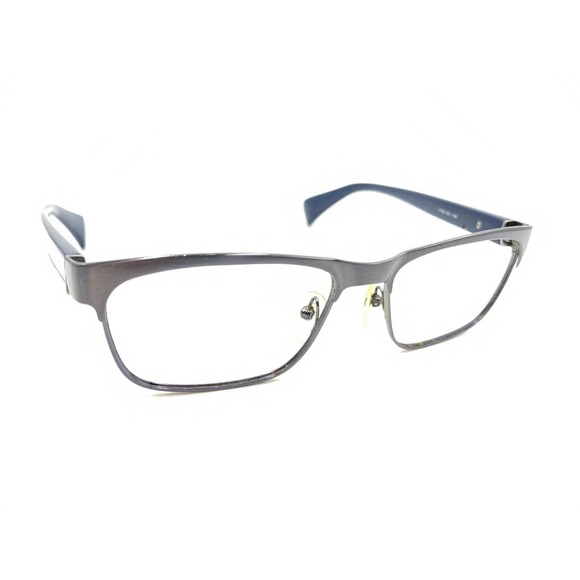 Prada VPR QFM-1O1 Gunmetal Gray Blue Eyeglasses Frames 53-16 140 Italy Designer - Picture 1 of 12